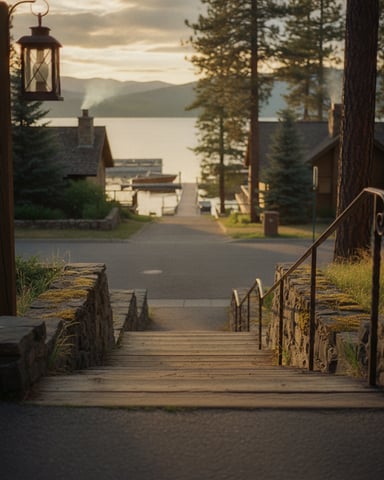 Steps to the Marina